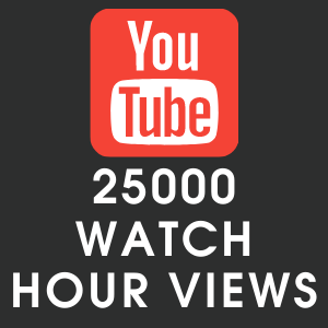 Youtube 25000 Watch Hour Views